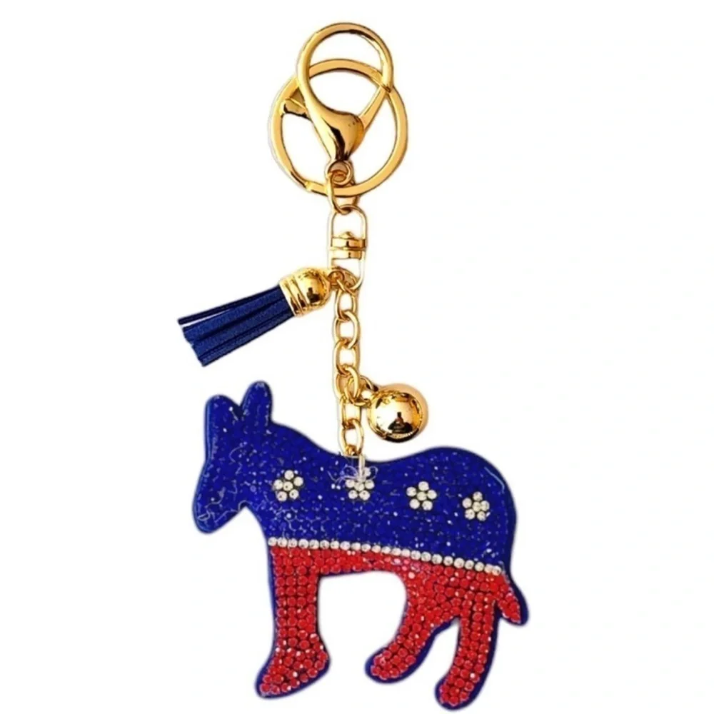 Purse charm Democratic Donkey - Picture 1 of 2